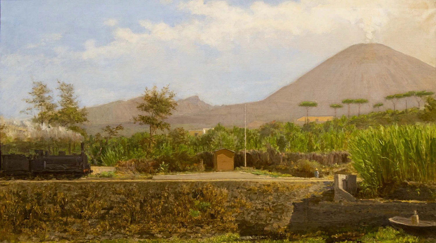 Sotto al Vesuvio al crepuscolo - Palazzo di Capodimonte